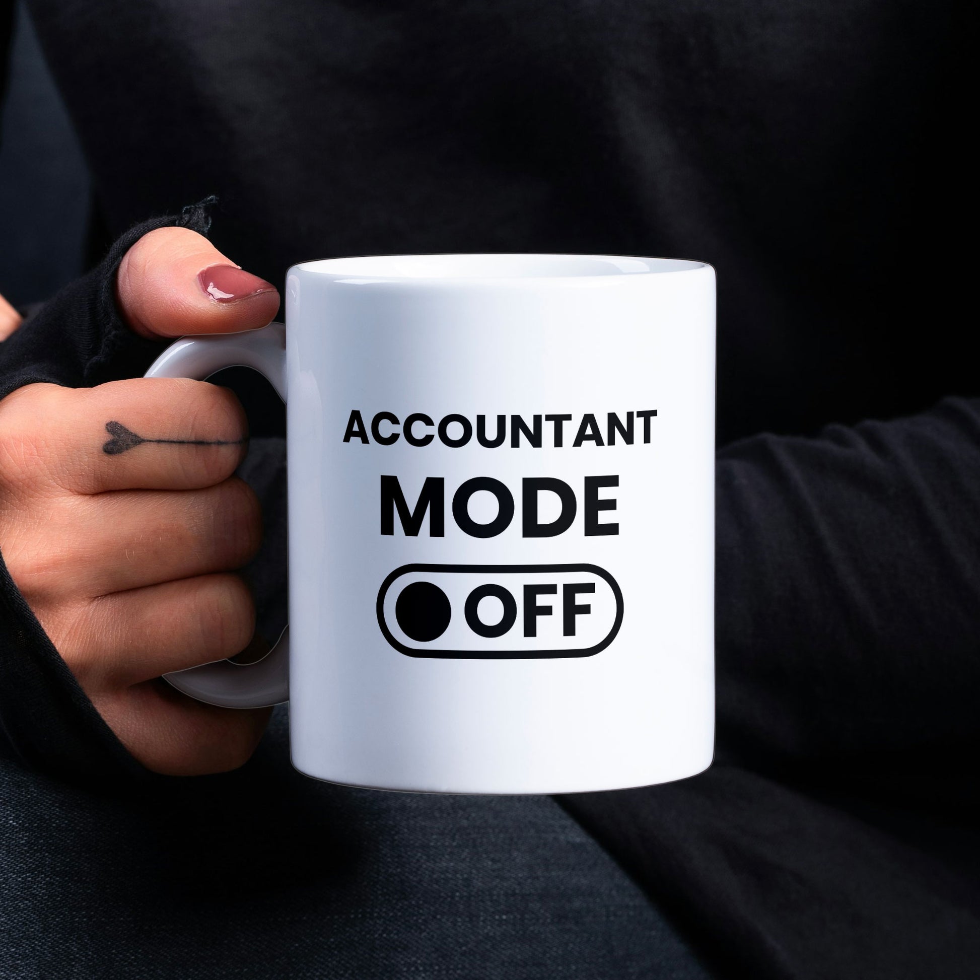 Funny Work Account Themed Coffee Mug - Accountant Mode On / Off