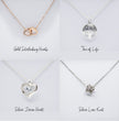 Gift For Daughter - Beautiful Silver Necklace - Minimal Design Personalised Message Card