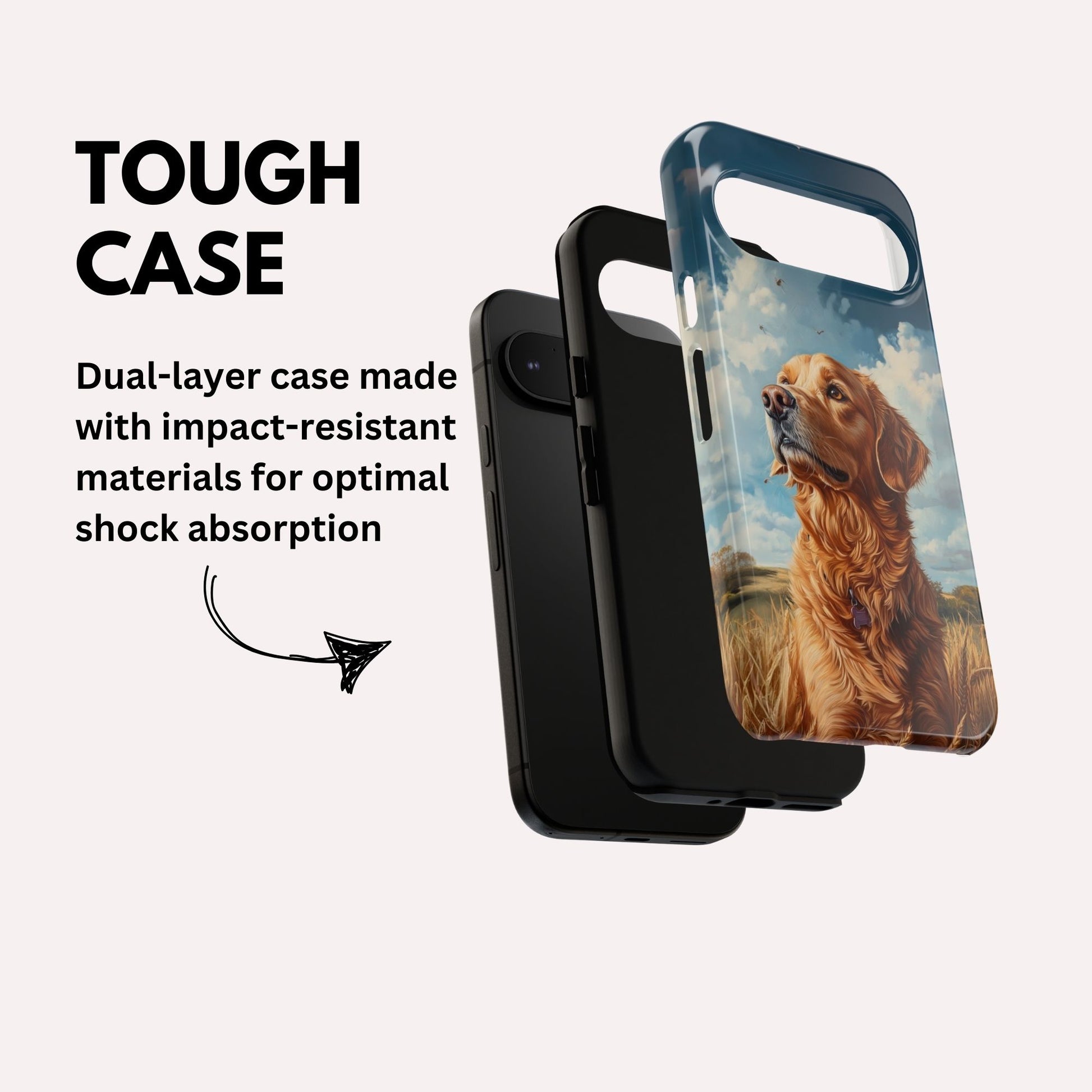 Golden Retriever Phone Case - Golden Retriever Gifts - Tough Case For Google Pixel 9 Pro XL, Pixel 8 Case Pixel 7 6 5 4 3