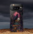 Gothic Black Crow Books and Skulls & Flowers - Tough Case for Google Pixel 9 Pro XL, Pixel 8 Case Pixel 7 6 5 4 3