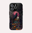 Gothic Black Crow Books and Skulls & Flowers - Tough Case for iPhone 16 15 14 13 12 11 10 9 8 Pro Max