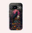 Gothic Black Crow Books and Skulls & Flowers - Tough Case for Google Pixel 9 Pro XL, Pixel 8 Case Pixel 7 6 5 4 3