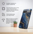 Phone Case Natural Marble Effect Tough Case For Google Pixel 9 Pro XL, Pixel 8 Case Pixel 7 6 5 4 3