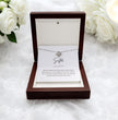 Gift For Sister - Beautiful Silver Necklace - Personalised Message Card