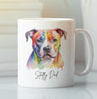 Funny Staffordshire Terrier Coffee Gift Mug - Watercolour Mug
