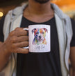 Funny Staffordshire Terrier Coffee Gift Mug - Watercolour Mug