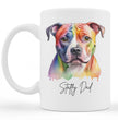Funny Staffordshire Terrier Coffee Gift Mug - Watercolour Mug