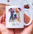 Funny Staffordshire Terrier Coffee Gift Mug - Watercolour Mug