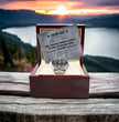To My Dad - Luxury Watch Gift Set With Custom Message Card In Mahogany Box - Gift For Dad - Gift From Son - Gift From Daughter - Fathers Day